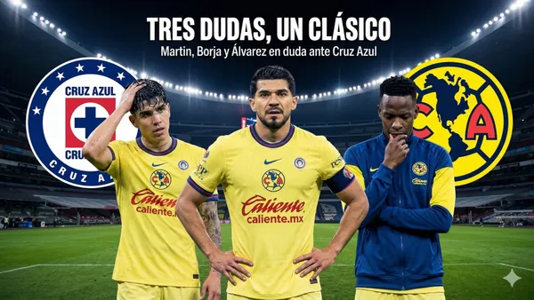 Las dudas del América para mañana.