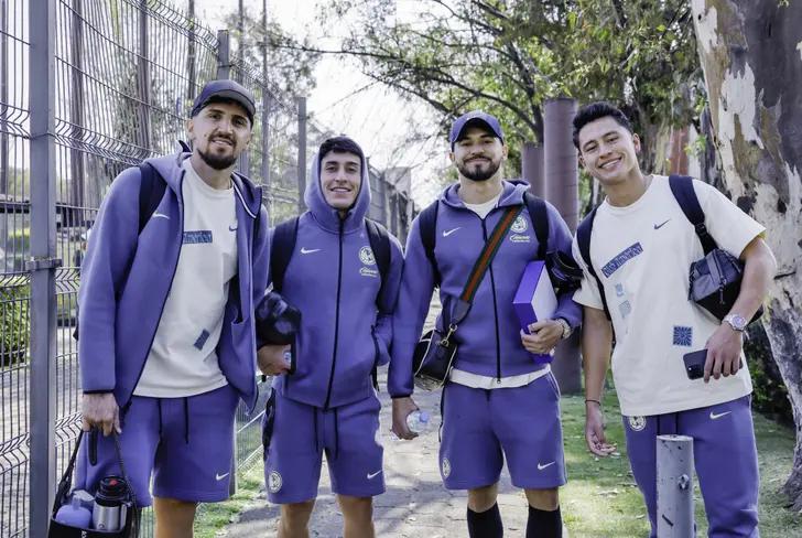 Diego Valdés, Alejandro Zendejas, Henry Martín y Ramón Juárez - Foto: X (@ClubAmerica)