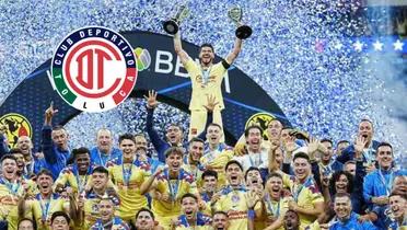 América bicampeón con escudo de Toluca