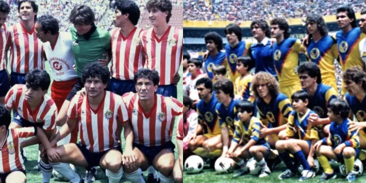América vs Chivas en década de los 80