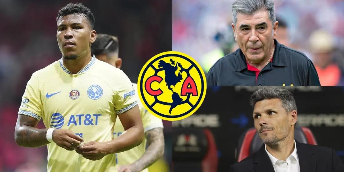 Carlos Reinoso le dio con todo a Roger Martínez en el amistoso de las Águilas