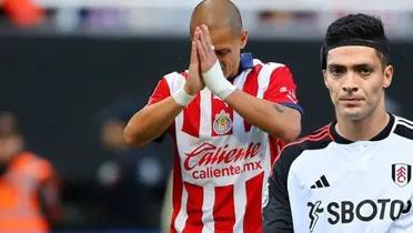 Chicharito con Chivas y Raúl con Fulham/ FOTO: Excélsior 