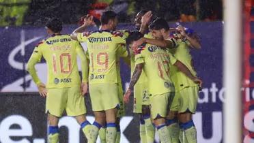 Club América bajo la lluvia