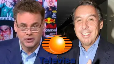 David Faitelson y Emilio Azcárraga.