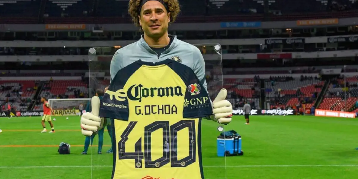 Después de ganar en contra de los Bravos, Guillermo Ochoa se convirtió en historico del Club América.