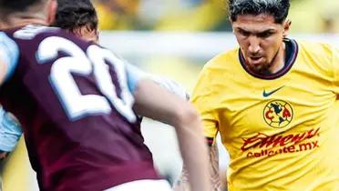 Diego Valdés con América ante Aston Villa (Foto: Club América)