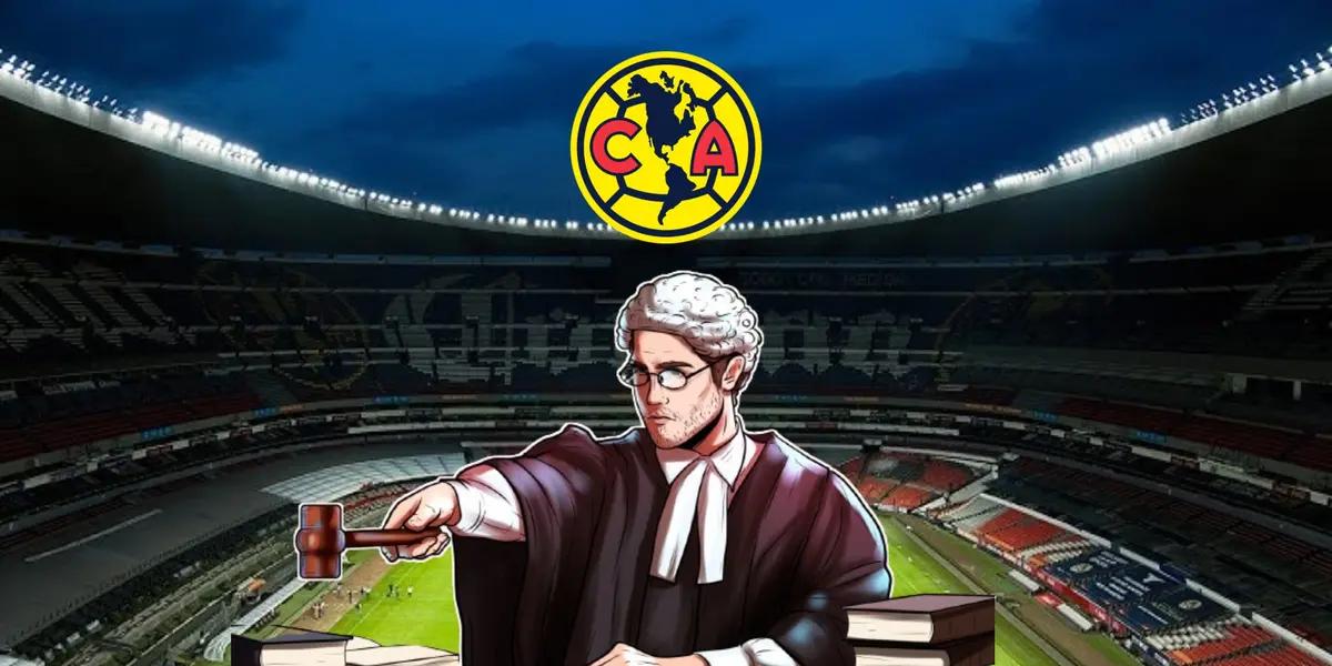 Estadio Azteca casa del América junto con un juez