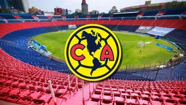 Estadio Azul con escudo del América