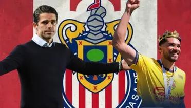 Gago con el escudo de Chivas y Henry con corona/ FOTO: Fox Sports