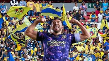 Henry Martín con la afición de América/ FOTO: Claro Sports