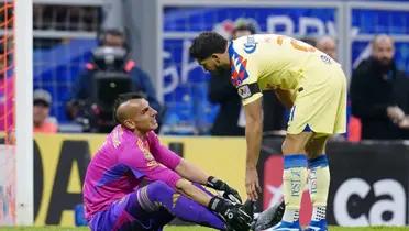 Henry Martín y Nahuel Guzmán en la final América vs Tigres