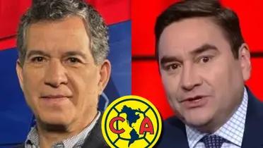 Javier Alarcón y Jorge Pietrasanta criticaron al América.