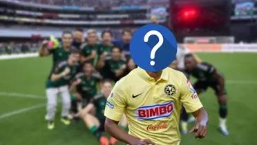 Jugador del América con el rostro tapado y de fondo celebrando/ Foto El Universal.