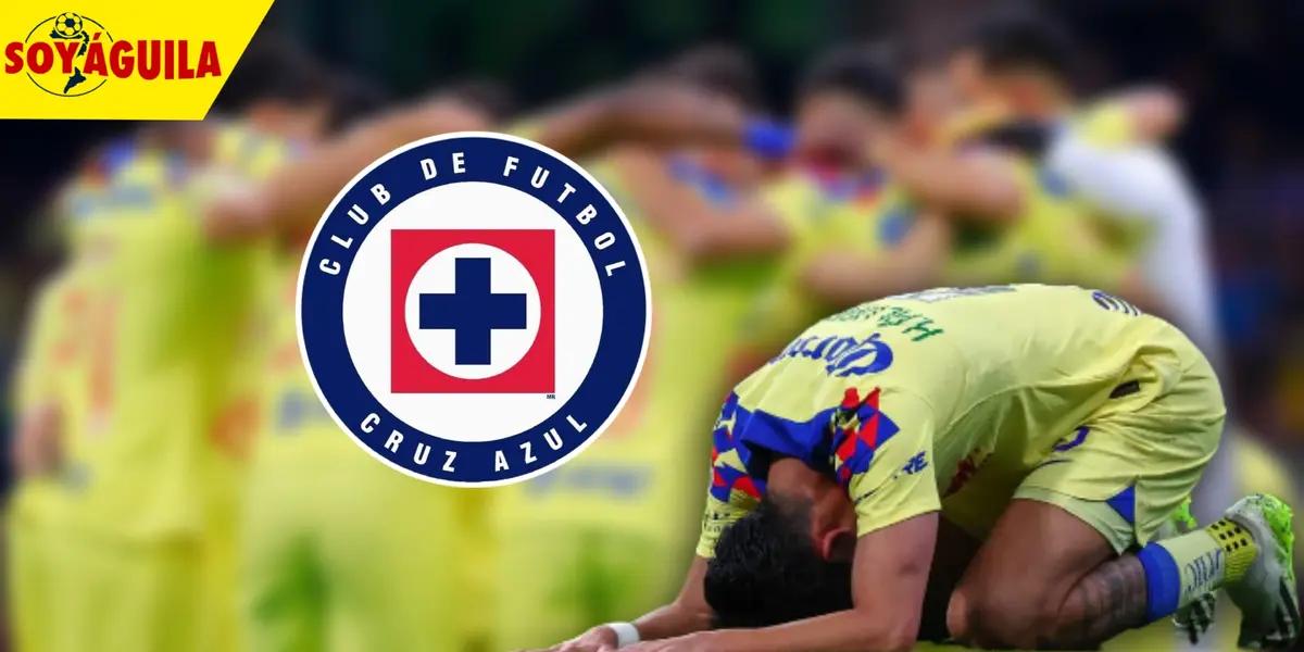 Jugador del América tras derrota del equipo (Fuente: Mediotiempo)