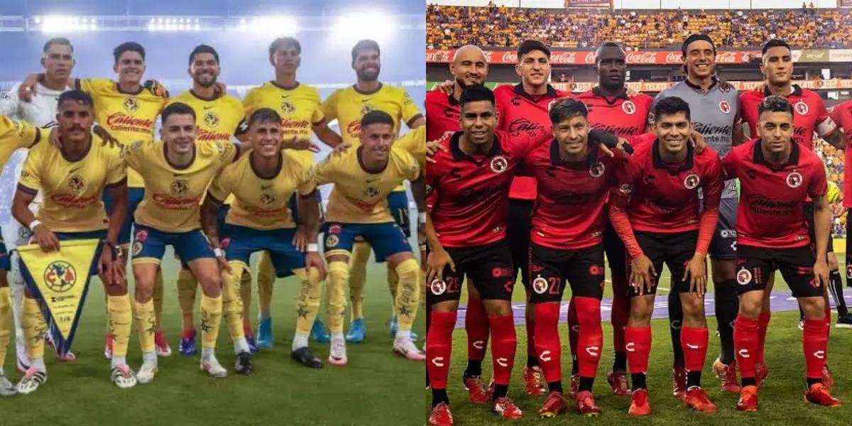 Jugadores de América y Tijuana/FOTO: Club Tijuana