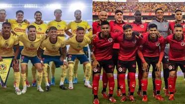 Jugadores de América y Tijuana/FOTO: Club Tijuana