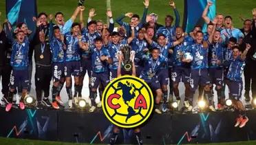 Pachuca y escudo del América