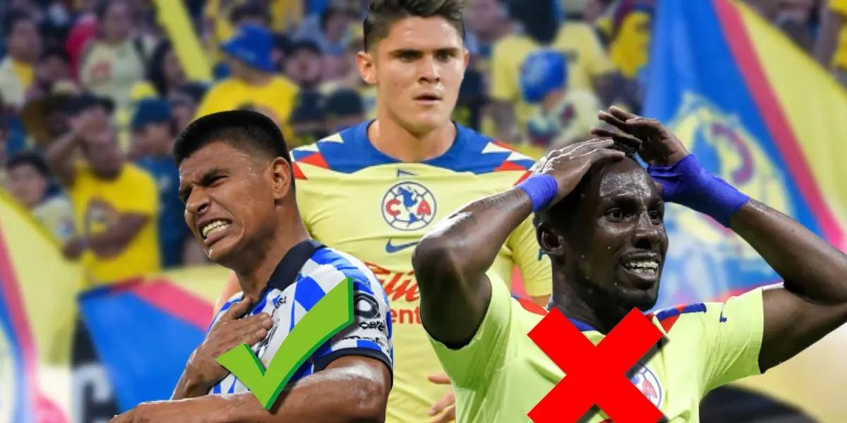 Reyes formó parte de uan dinámica donde dejó fuera al delantero americanista. 