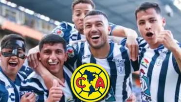 Varios jugadores del Pachuca al América.