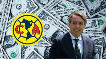 Azcárraga con dinero y logo del América/FOTO: Récord 