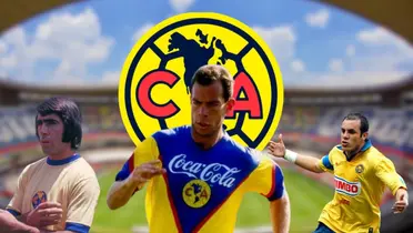 Carlos Reinoso, Zague y Cuauhtémoc Blanco (Fuente: Club América)