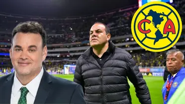 Cuauhtémoc Blanco y Faitelson en el Azteca/FOTO: Mexsport