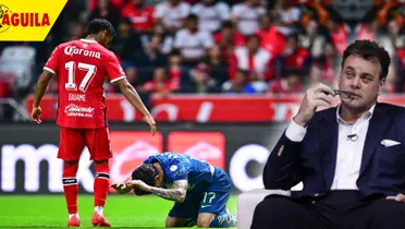 David Faitelson y partido entre América con Toluca (Fuente: MEXSPORT)