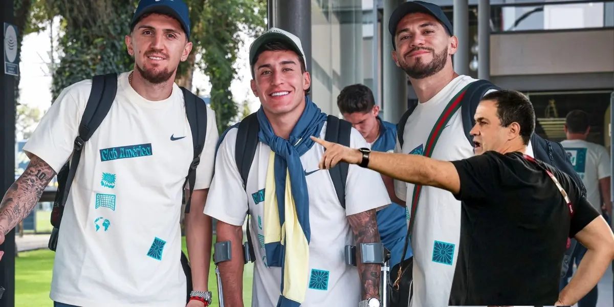 Diego Valdés, Alejandro Zendejas y Henry Martin (Foto: Club América)