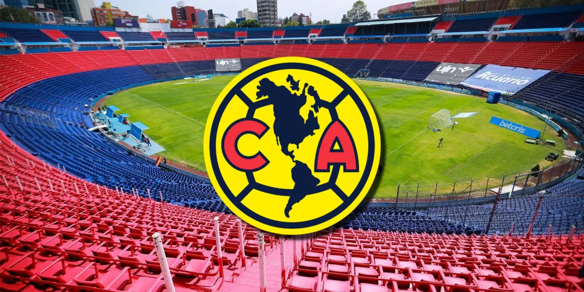 Estadio Azul con escudo del América