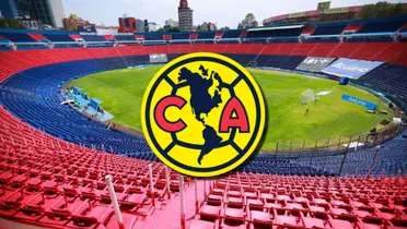 Estadio Azul con escudo del América