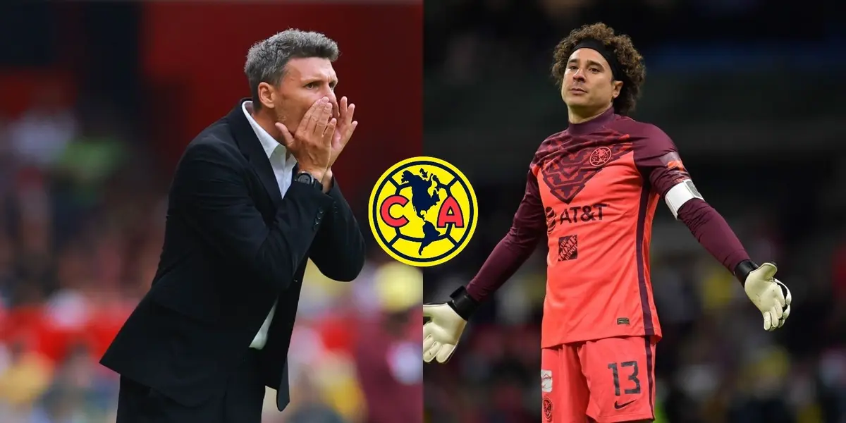 Fernando Ortiz se la volvió aplicar a Guillermo Ochoa y lo saca antes del medio tiempo