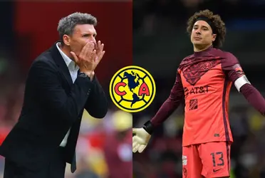 Fernando Ortiz se la volvió aplicar a Guillermo Ochoa y lo saca antes del medio tiempo