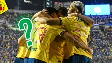 Festejo de los jugadores del América (Fuente: MEXSPORT)