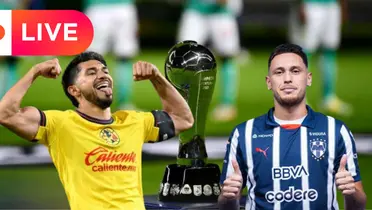 Henry y Ocalpos con el trofeo/FOTO: Rayados