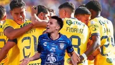 Idrissi y jugadores de América/FOTO: Mexsport