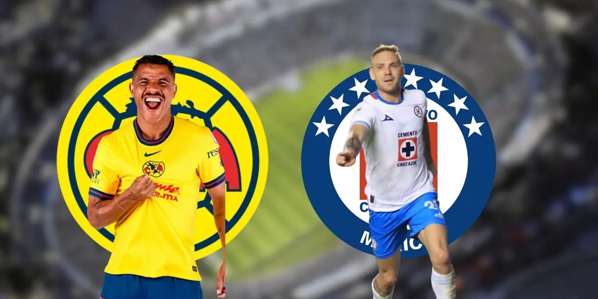 Jonathan Dos Santos y Carlos Rotondi (Fuentes: Club América y Cruz Azul)