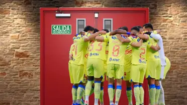 Jugadores de América en la puerta de salida/FOTO: SportsMedia