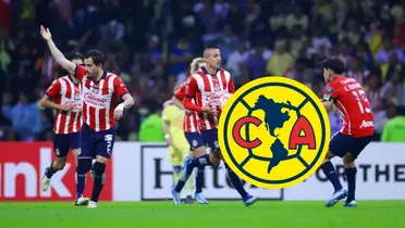 Jugadores de Chivas y América/FOTO: Mexsport