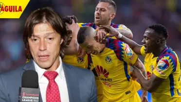 Matías Almeyda y jugadores del América (Fuente: MEXSPORT)