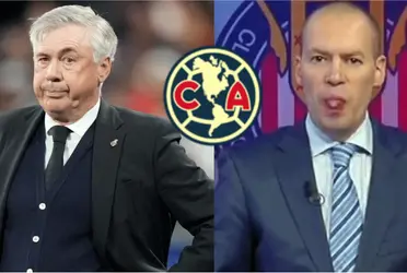 Mientras el periodista de FOX se la vive hablando mal de las Águilas para comer, Ancelotti lo puso en su puesto. 