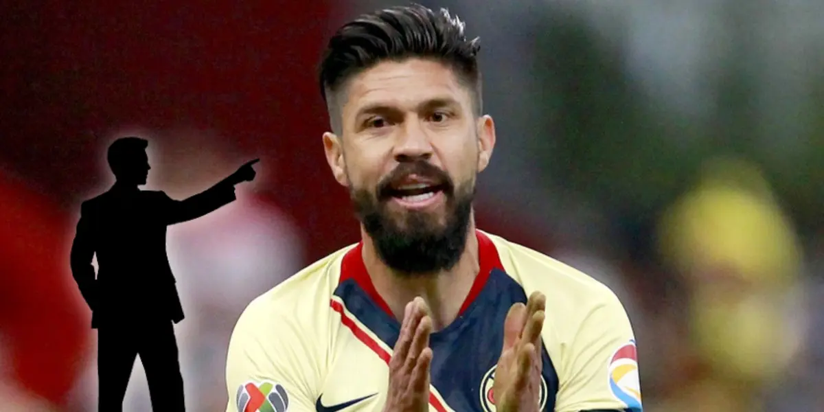 Oribe Peralta y silueta apuntando/ Foto Soy Fútbol.