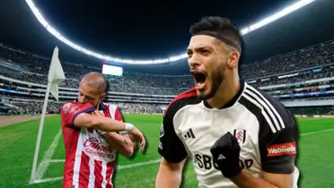 Raúl Jiménez y Chicharito en el Azteca