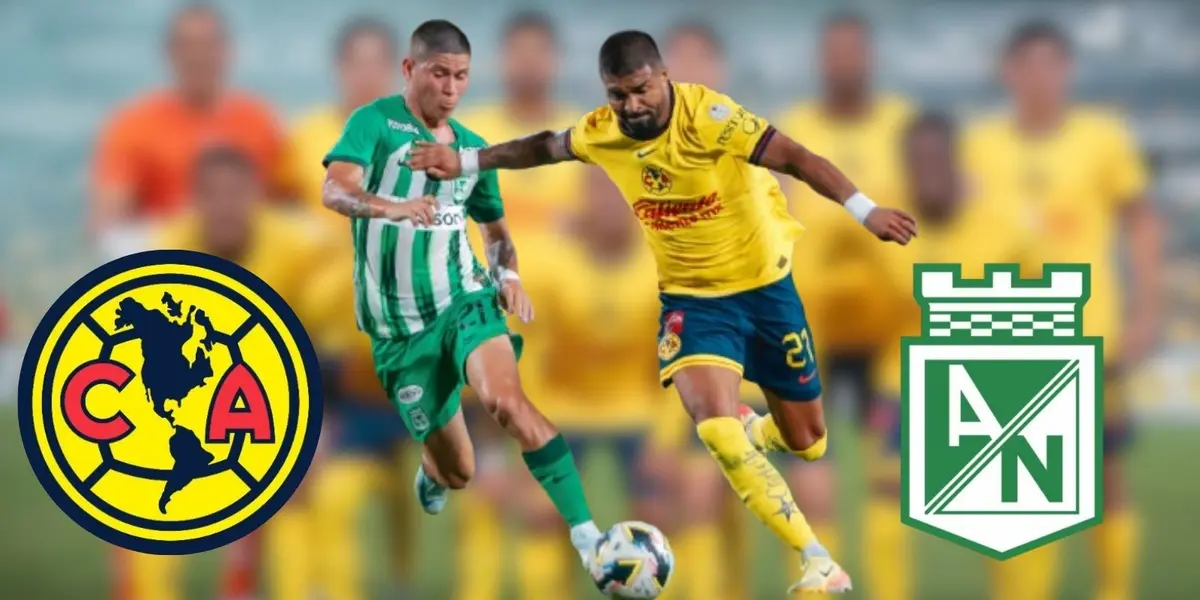 Rodrigo Aguirre ante Atlético Nacional (Foto: Club América) 