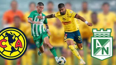 Rodrigo Aguirre ante Atlético Nacional (Foto: Club América) 