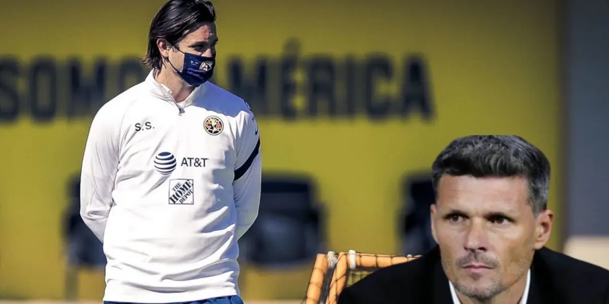 Santiago Solari en Coapa (foto: Club América)