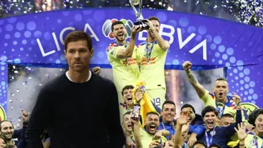 Xabi Alonso y jugadores del América levantando título/ Foto N Plus.